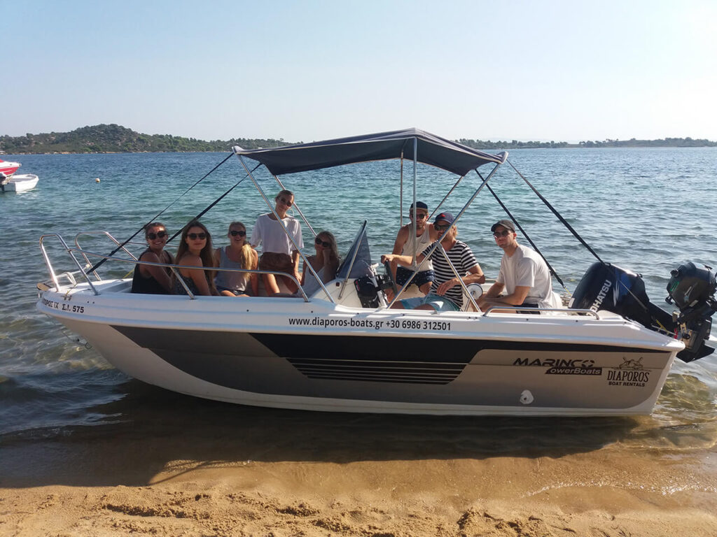 Diaporos boat rentals