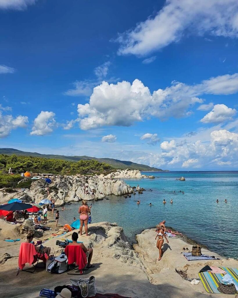 Orange Beach Kavourotrypes Sithonia Greece