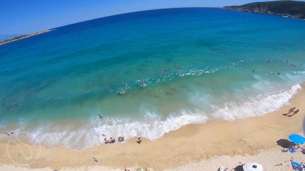 Thalatta Camping Sithonia Greece big waves